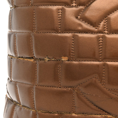 Chanel Vinyl Quilted Large Frozen Tote Bronze 18 of 23