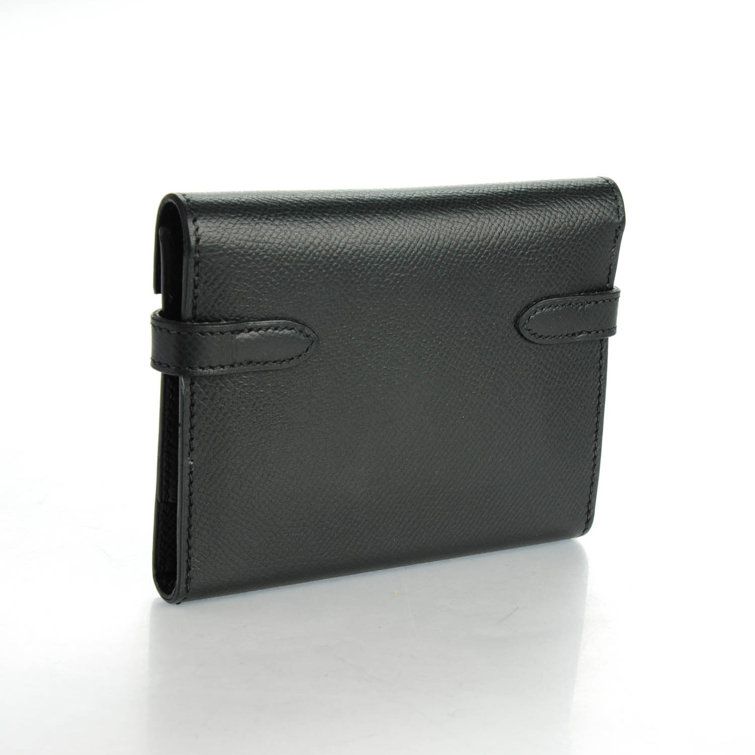 Hermes Epsom Medium Kelly Wallet Black 3 of 9