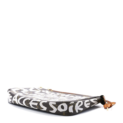 Louis Vuitton Monogram Graffiti Pochette Accessories Silver 9 of 11