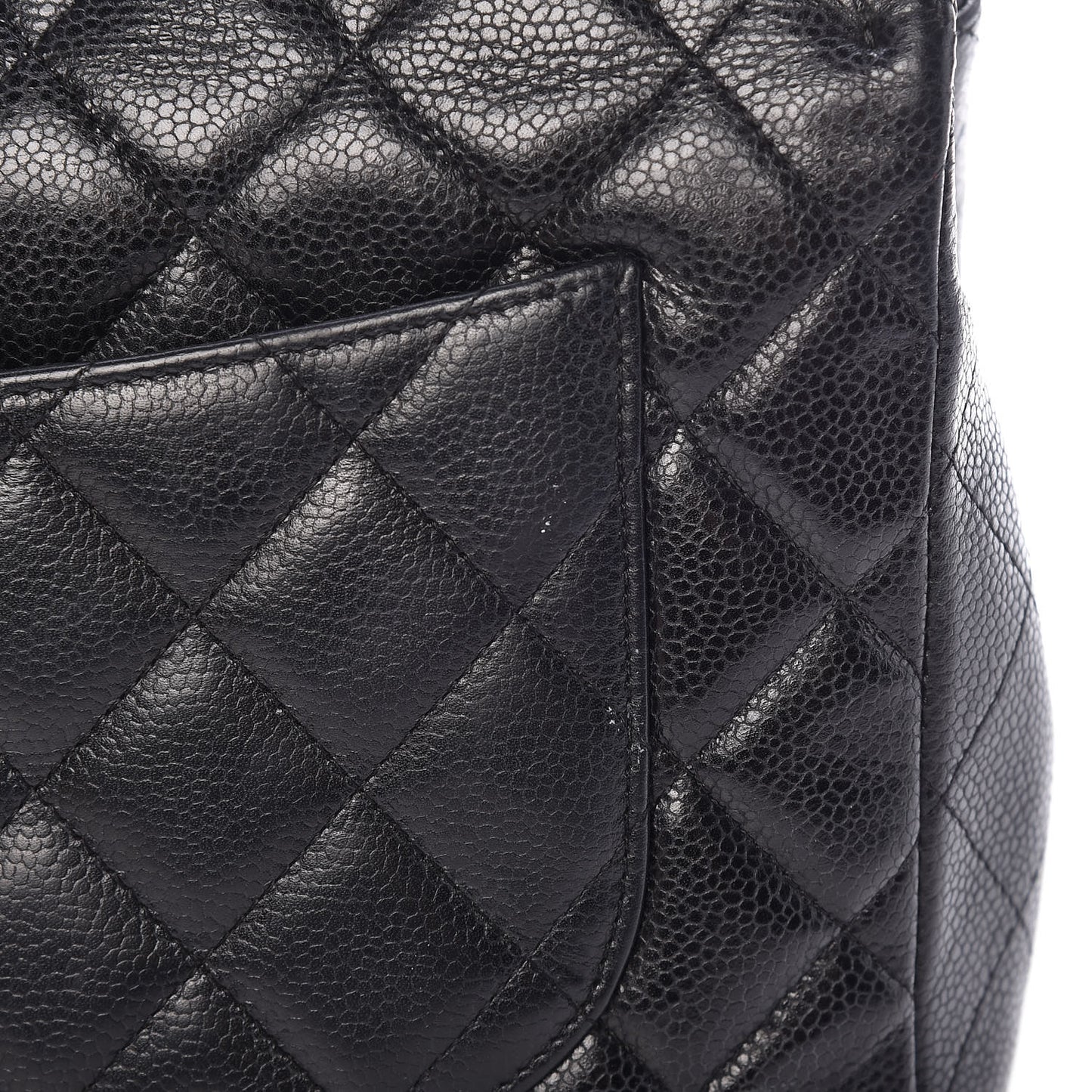 Caviar Quilted Jumbo Single Flap Black