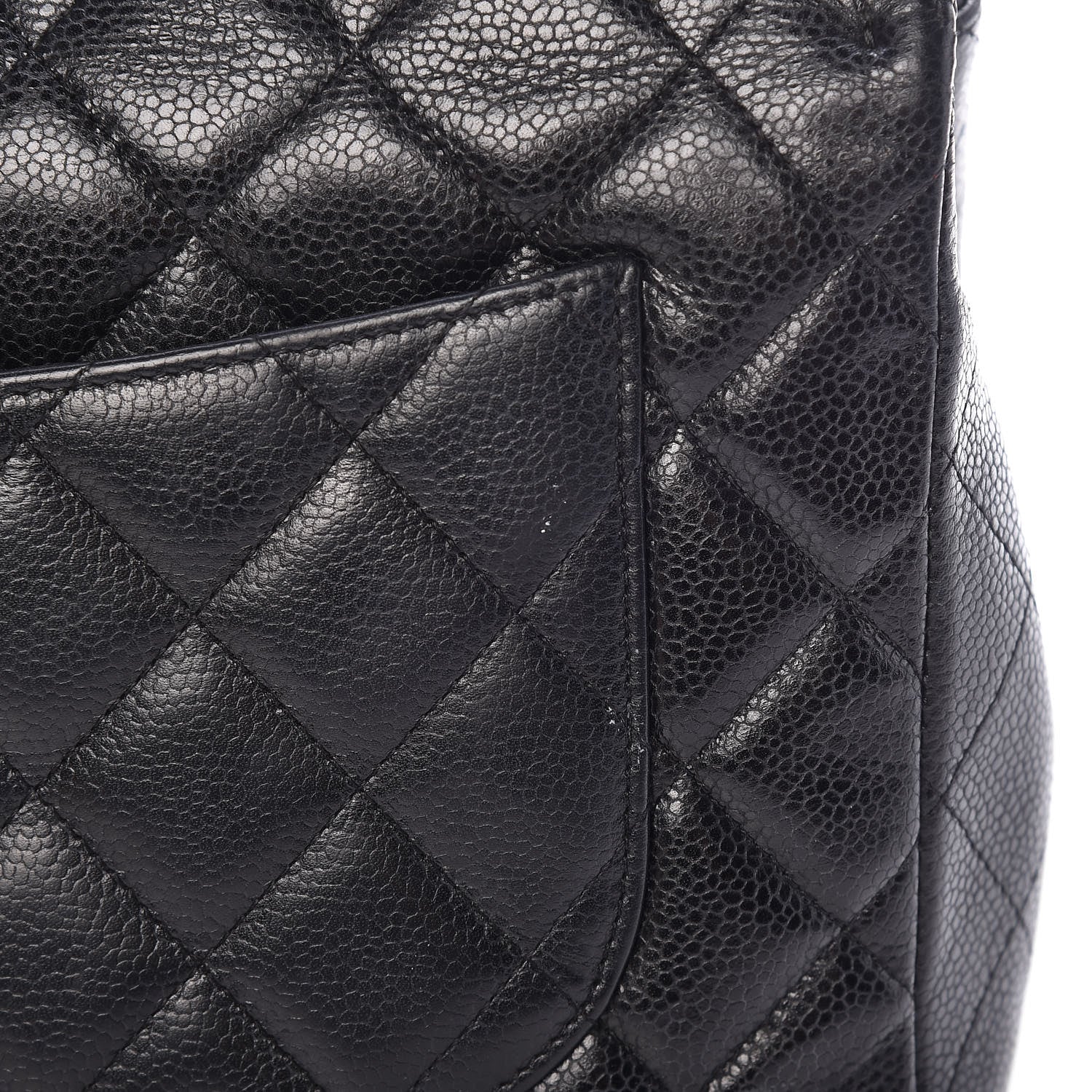 Chanel Caviar Quilted Jumbo Single Flap Black 17 of 17