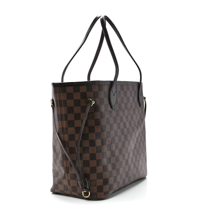 Louis Vuitton Damier Ebene Neo Neverfull MM Rose Ballerine 4 of 15