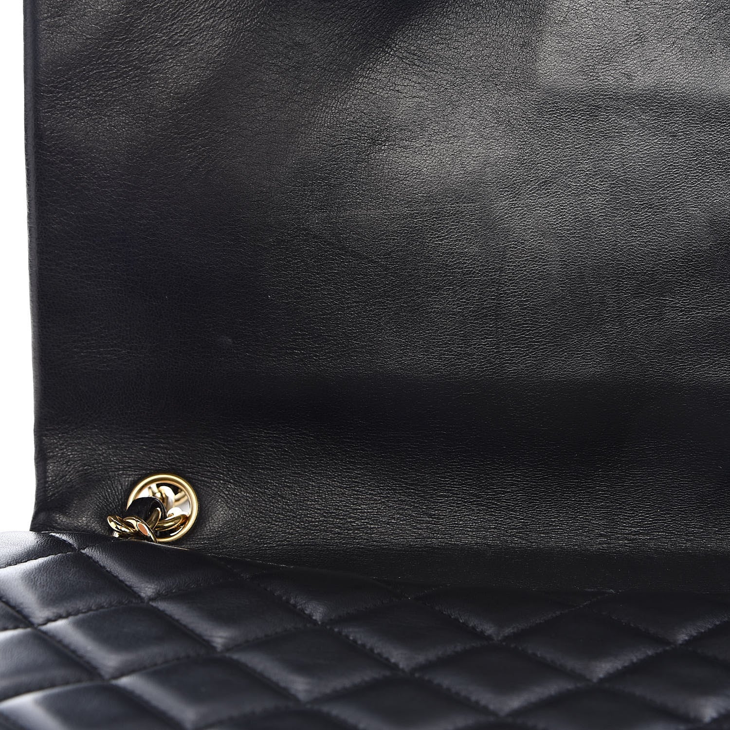 Chanel Lambskin Quilted Maxi Single Flap Black 10 of 19