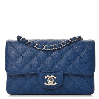 Chanel Caviar Quilted Mini Rectangular Flap Dark Blue 1 of 8