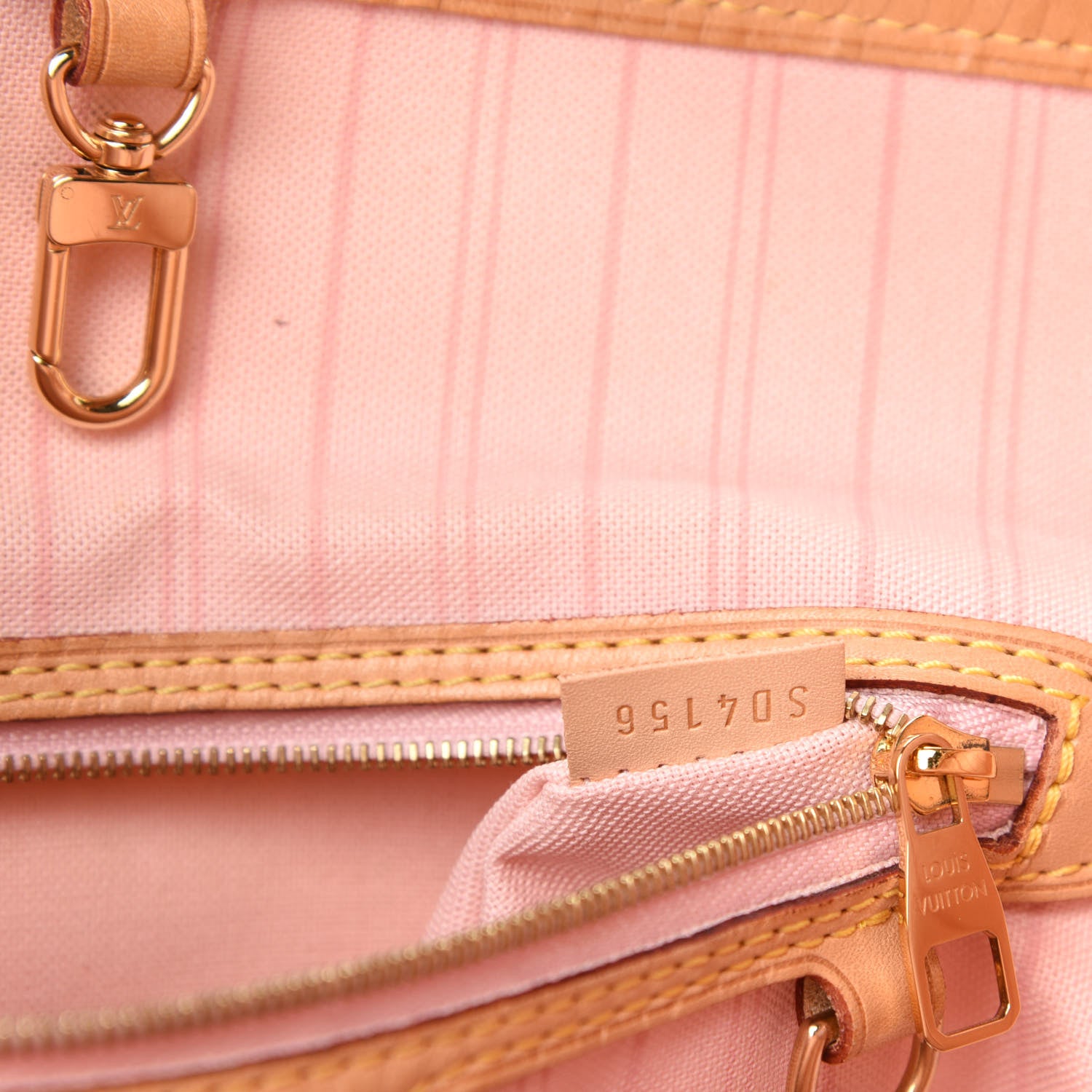 Louis Vuitton Damier Azur Delightful PM Rose Ballerine 10 of 11