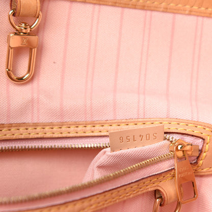 Louis Vuitton Damier Azur Delightful PM Rose Ballerine 10 of 11