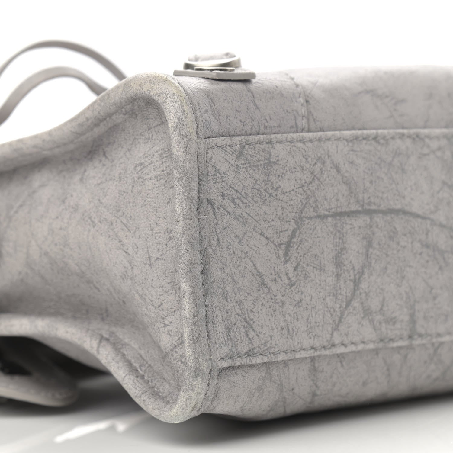 Balenciaga Agneau Marble Hardware Mini City Grey 9 of 13