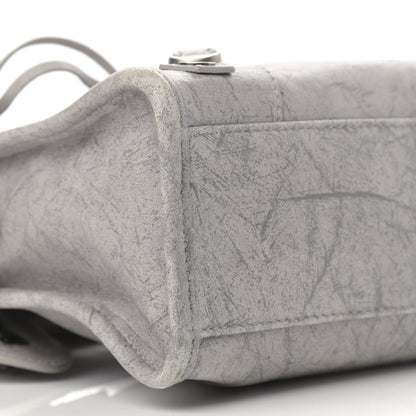 Balenciaga Agneau Marble Hardware Mini City Grey 9 of 13