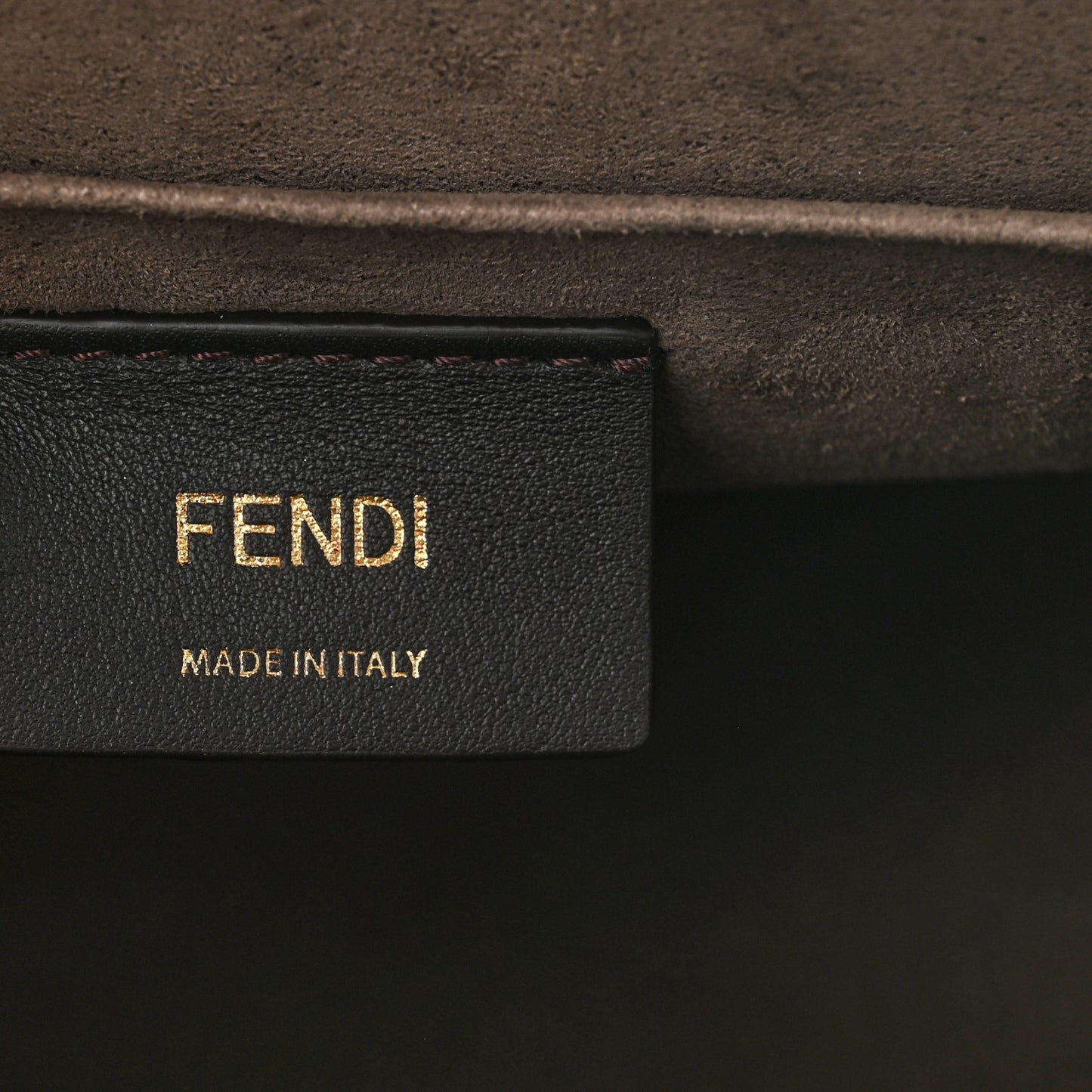 Vitello Century F is Fendi Bi-Color FF 1974 Embossed Kan I Shoulder Bag Maya Black