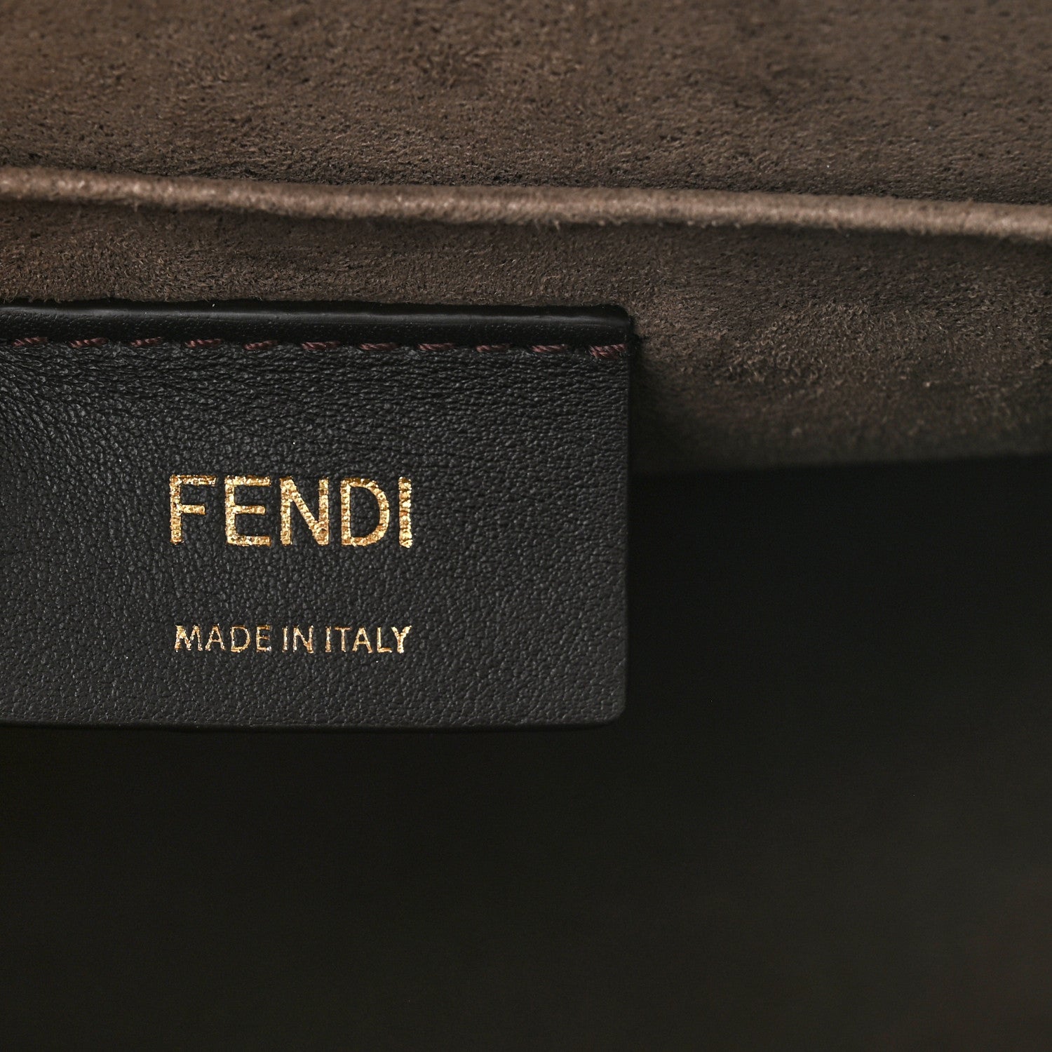 Fendi Vitello Century F is Fendi Bi-Color FF 1974 Embossed Kan I Shoulder Bag Maya Black 5 of 9