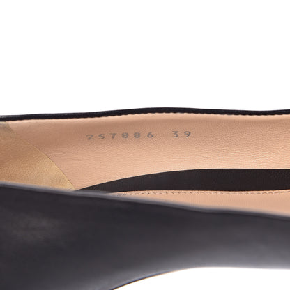 Gucci Malaga Kid Horsebit Peep Toe Pumps 39 Black 7 of 15