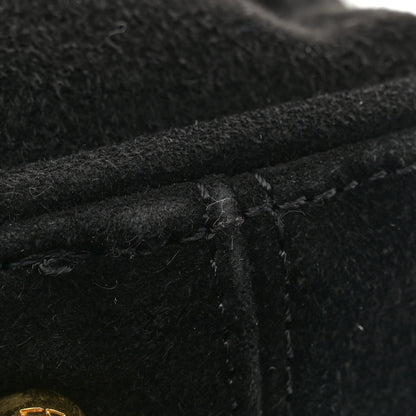 Fendi Suede Calfskin Holdall Tote Black 10 of 11