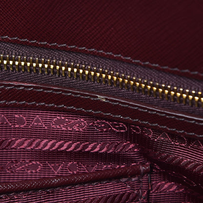 Prada Saffiano Lux Extra Large Galleria Double Zip Tote Granato 8 of 13