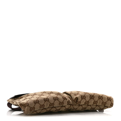 Gucci GG Monogram Double Pocket Belt Bag Dark Brown 4 of 10