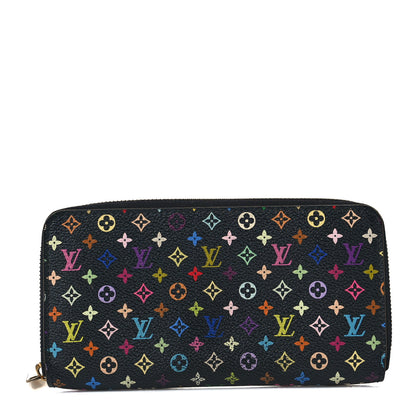 Louis Vuitton Monogram Multicolor Zippy Wallet Black 1 of 8