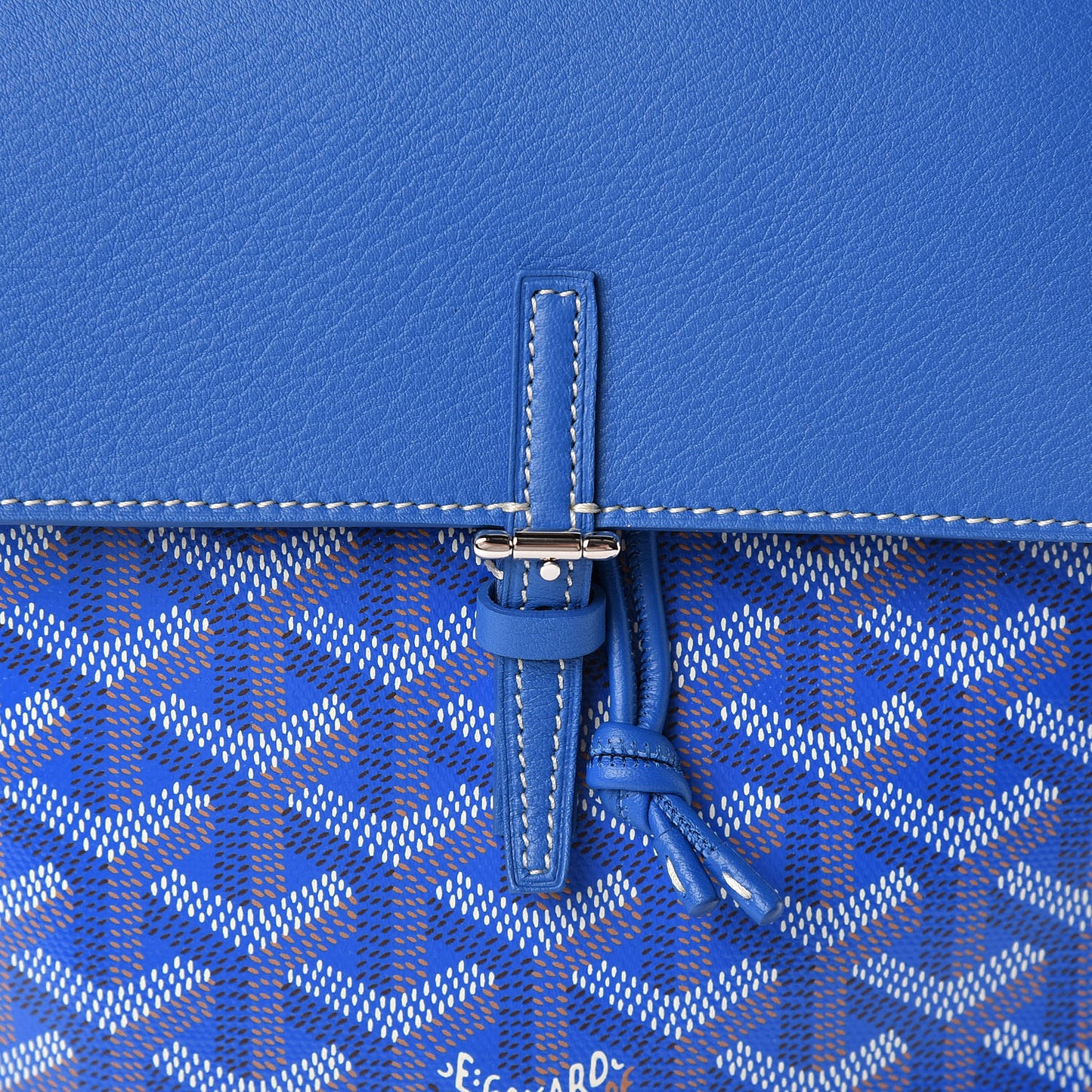Goyardine Calfskin Mini Alpin Backpack Sky Blue