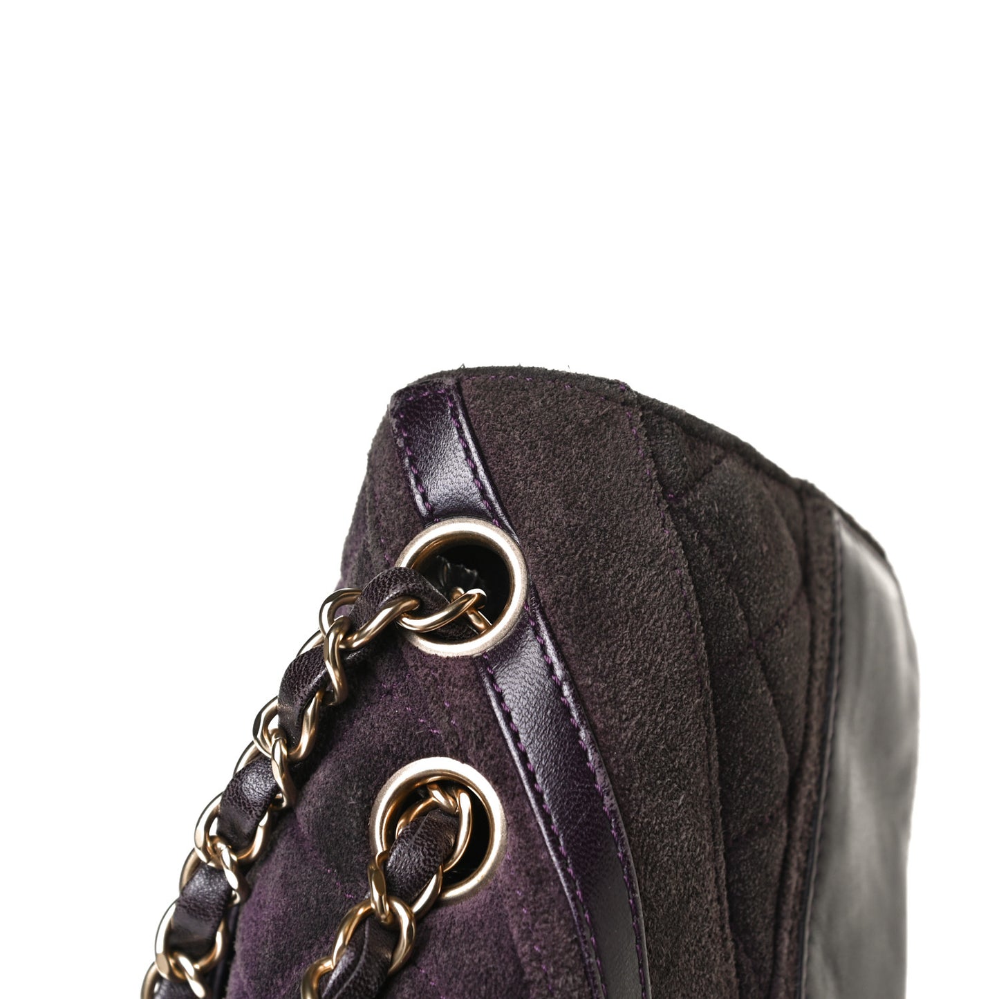 Suede Union Jack Jumbo Mademoiselle Flap Purple