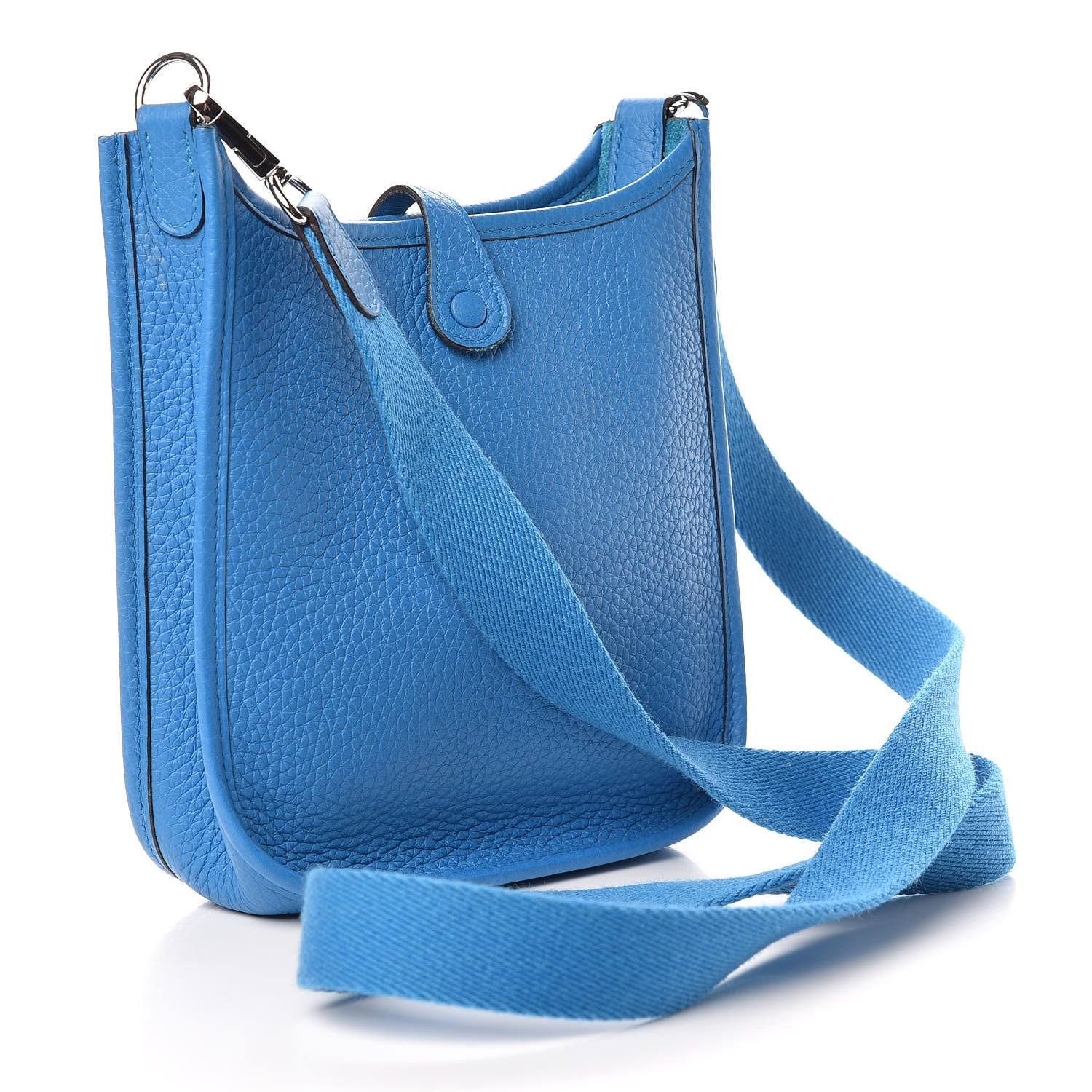 Hermes Taurillon Clemence Evelyne TPM Bleu Zanzibar 3 of 9
