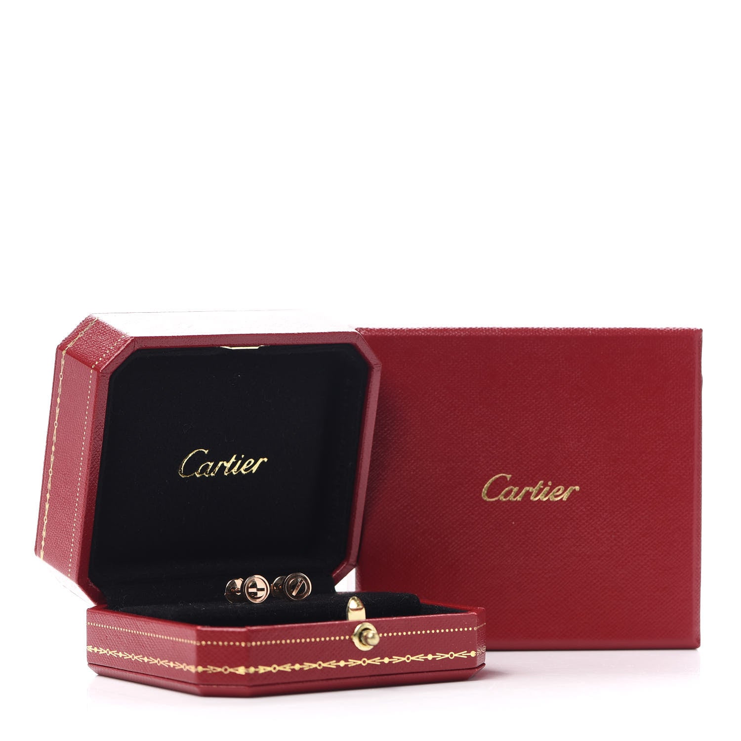 Cartier 18K Pink Gold LOVE Earrings 5 of 5