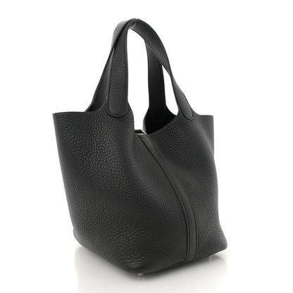 Hermes Taurillon Clemence Picotin Lock 18 PM Black 3 of 12