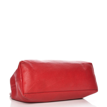 Gucci Pebbled Calfskin Medium Soho Chain Shoulder Bag Tabasco Red 4 of 7
