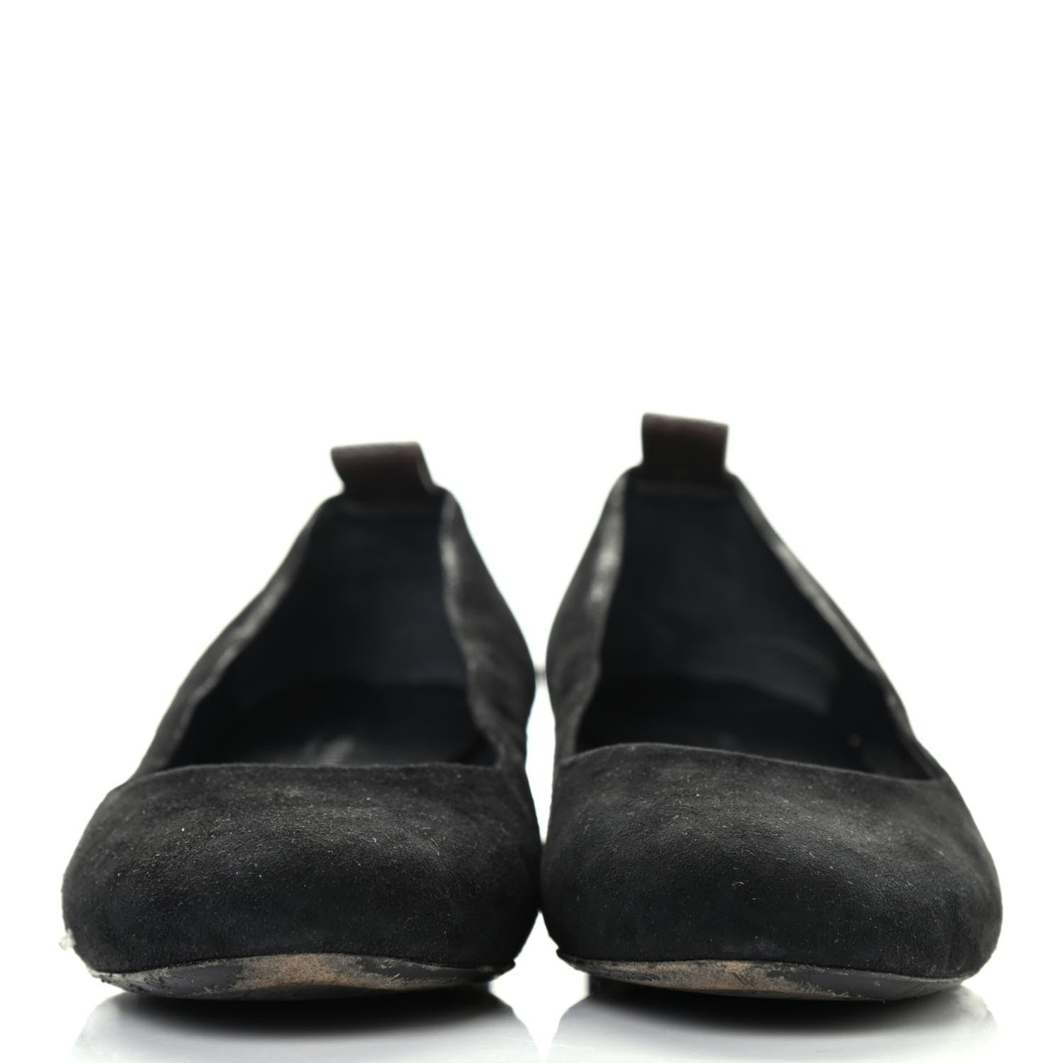 Louis Vuitton Suede Uniformes Pump 38 Black 2 of 4