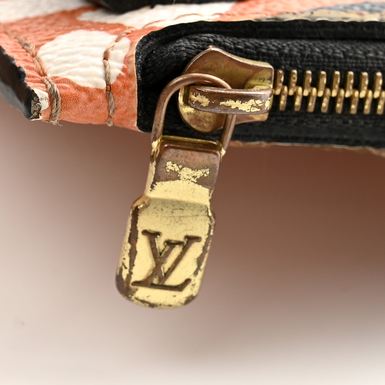Louis Vuitton Monogram Giant Crafty Neverfull MM GM Pochette Creme Caramel 8 of 10