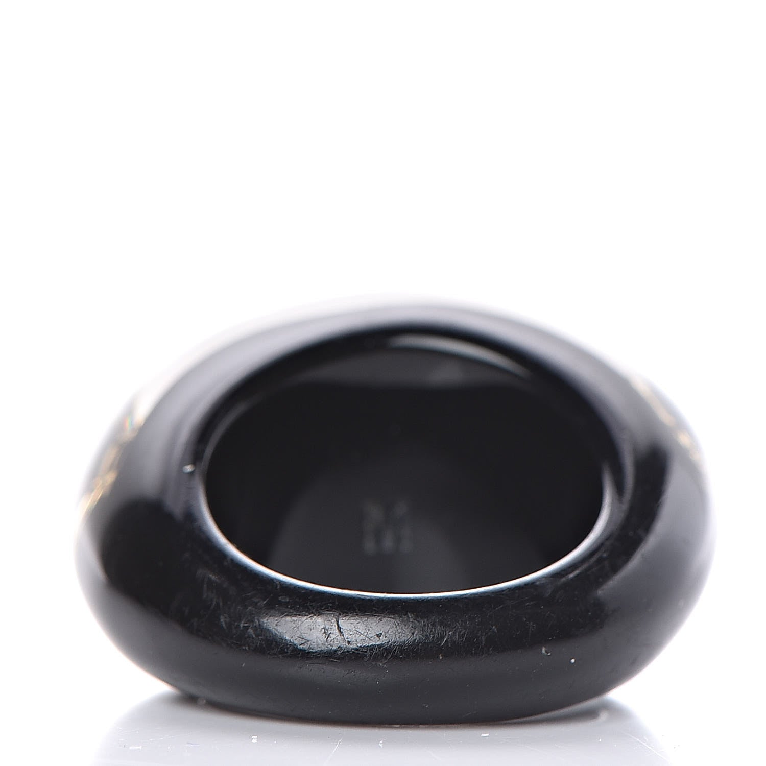 Louis Vuitton Resin Swarovski Crystal Inclusion Ring M Black 3 of 5