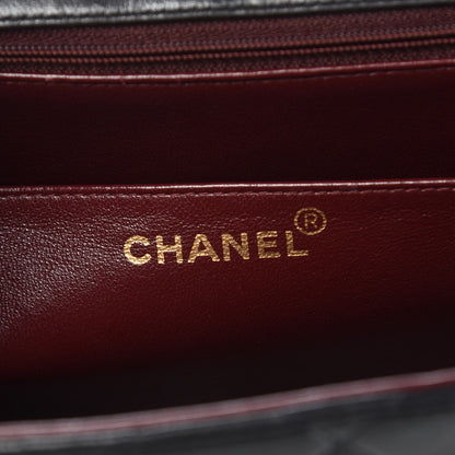 Chanel Lambskin Quilted Jumbo Single Flap Black 6 of 15