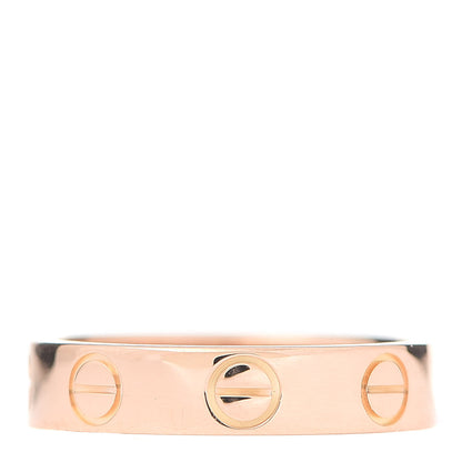 Cartier 18K Pink Gold 3.5mm LOVE Wedding Band Ring 45 3.25 3 of 4