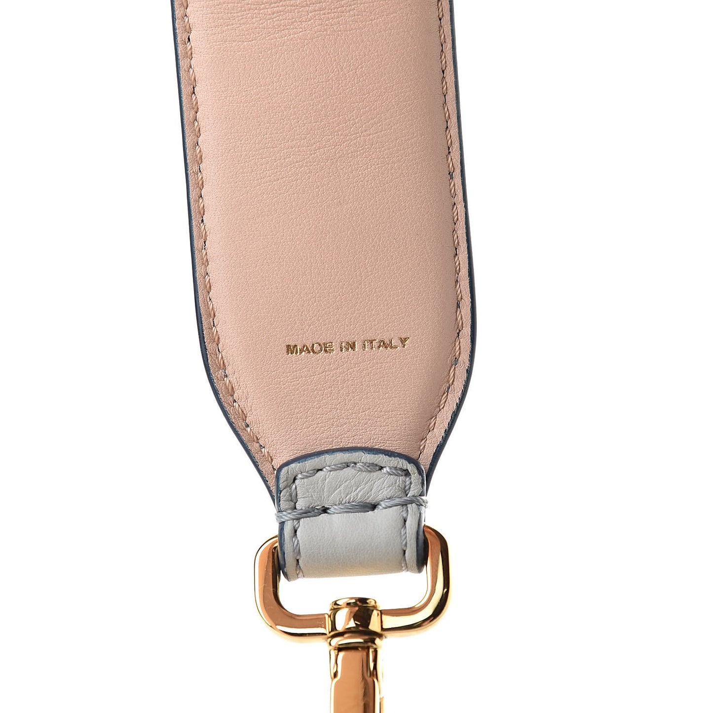 Vitello Dolce Plexiglass Bi-Color Studded Strap You Grigio Perla Plaster Multicolor