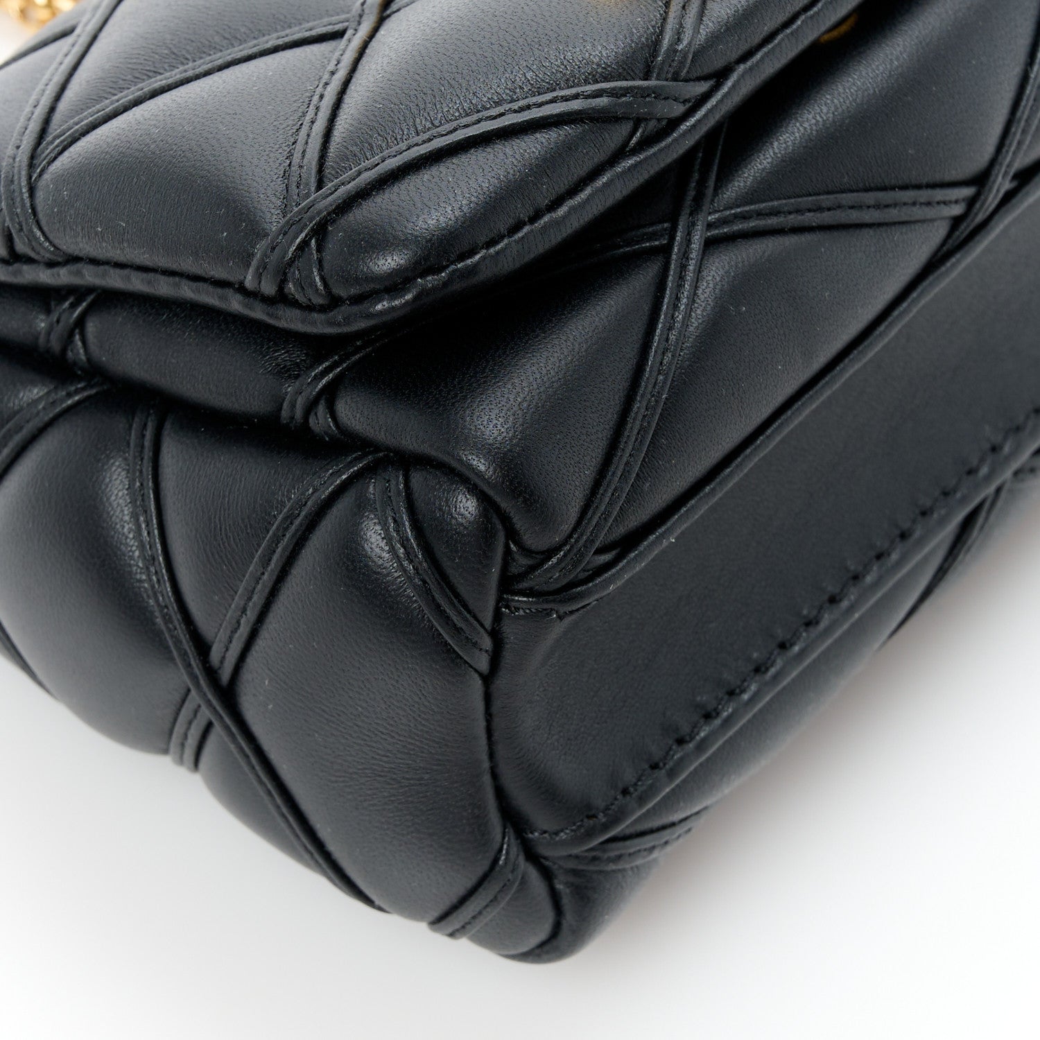 Louis Vuitton Lambskin Malletage Pico GO-14 Black 9 of 10