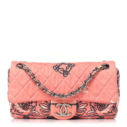 Chanel Cotton Quilted Small Bandana Single Flap Pink 1 of 9