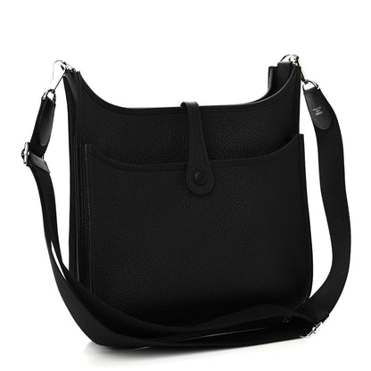 Hermes Taurillon Clemence Evelyne III PM Black 2 of 9