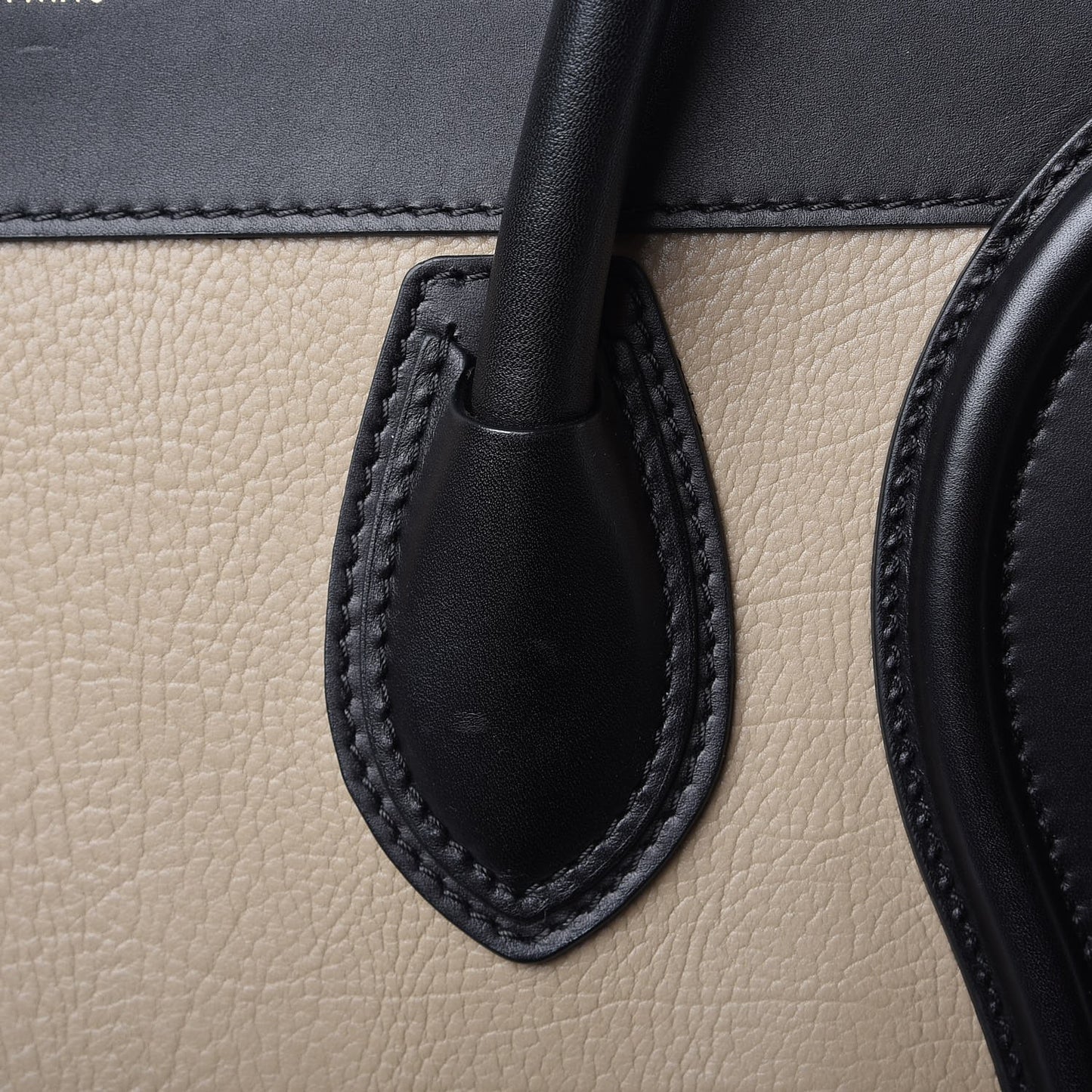 Elephant Calfskin Suede Mini Tri-Color Luggage Sand