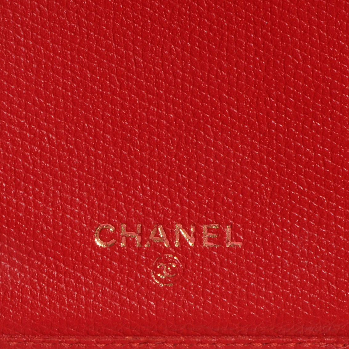 Calfskin Yen Wallet Red