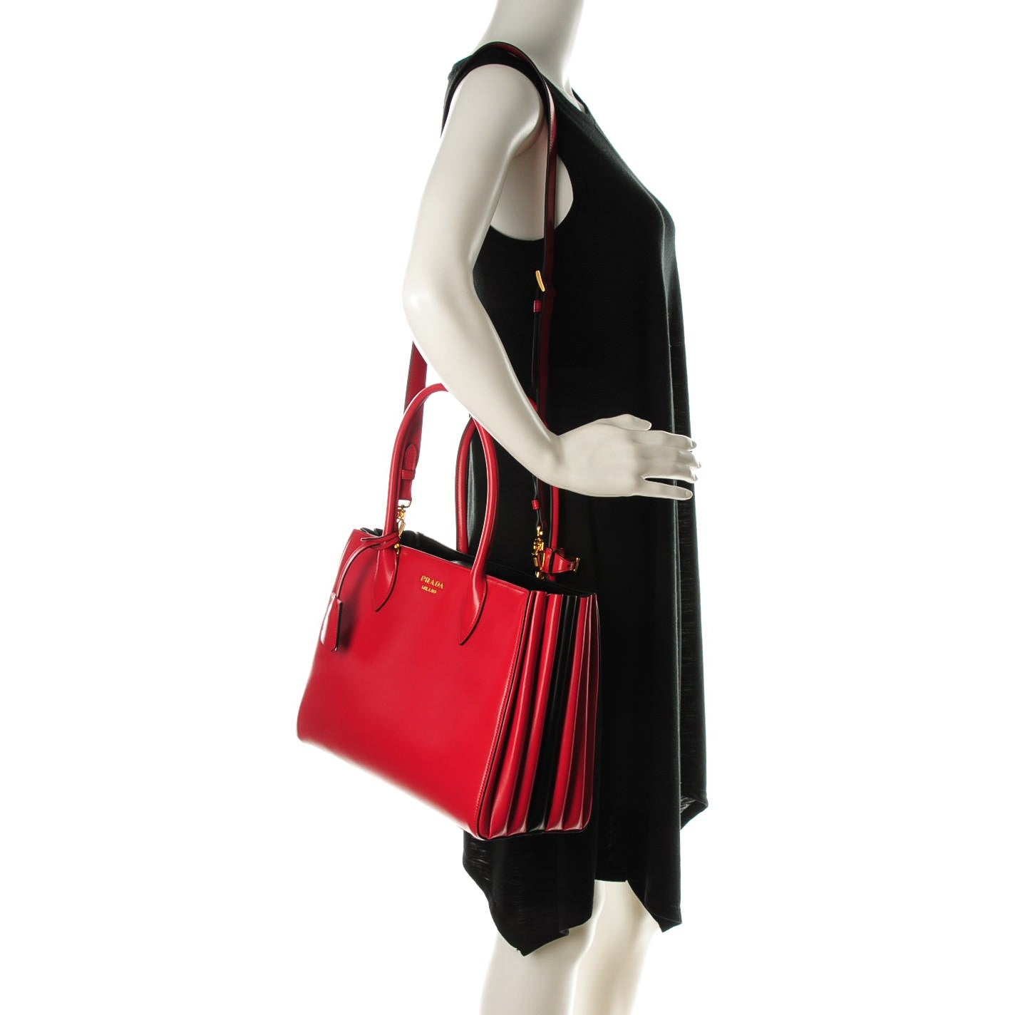 City Calf Bibliotheque Tote Fuoco Black