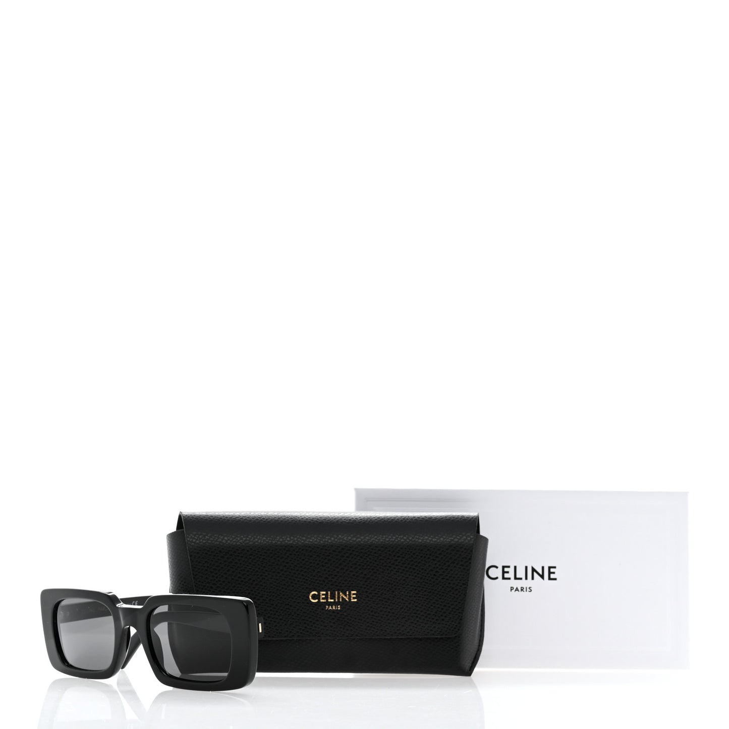 Acetate Rectangular Sunglasses CL402131 Black