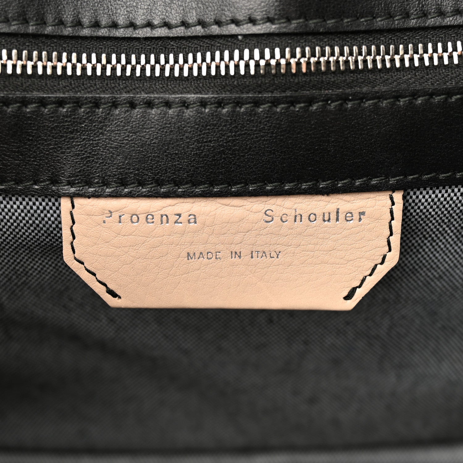 Proenza Schouler Grained Calfskin Medium Contrast Stitch PS1 Satchel Sand 6 of 12