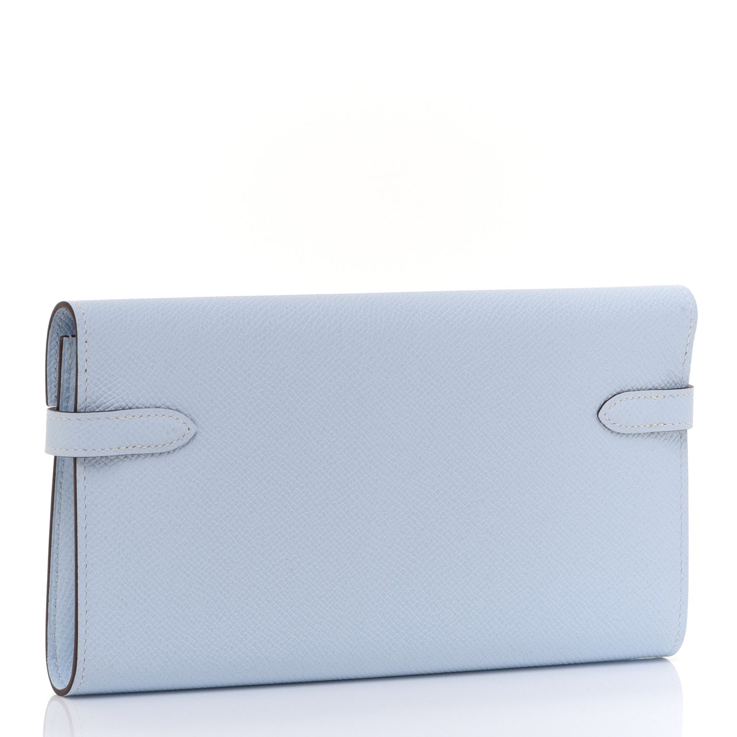 Epsom Kelly Longue Wallet Bleu Brume