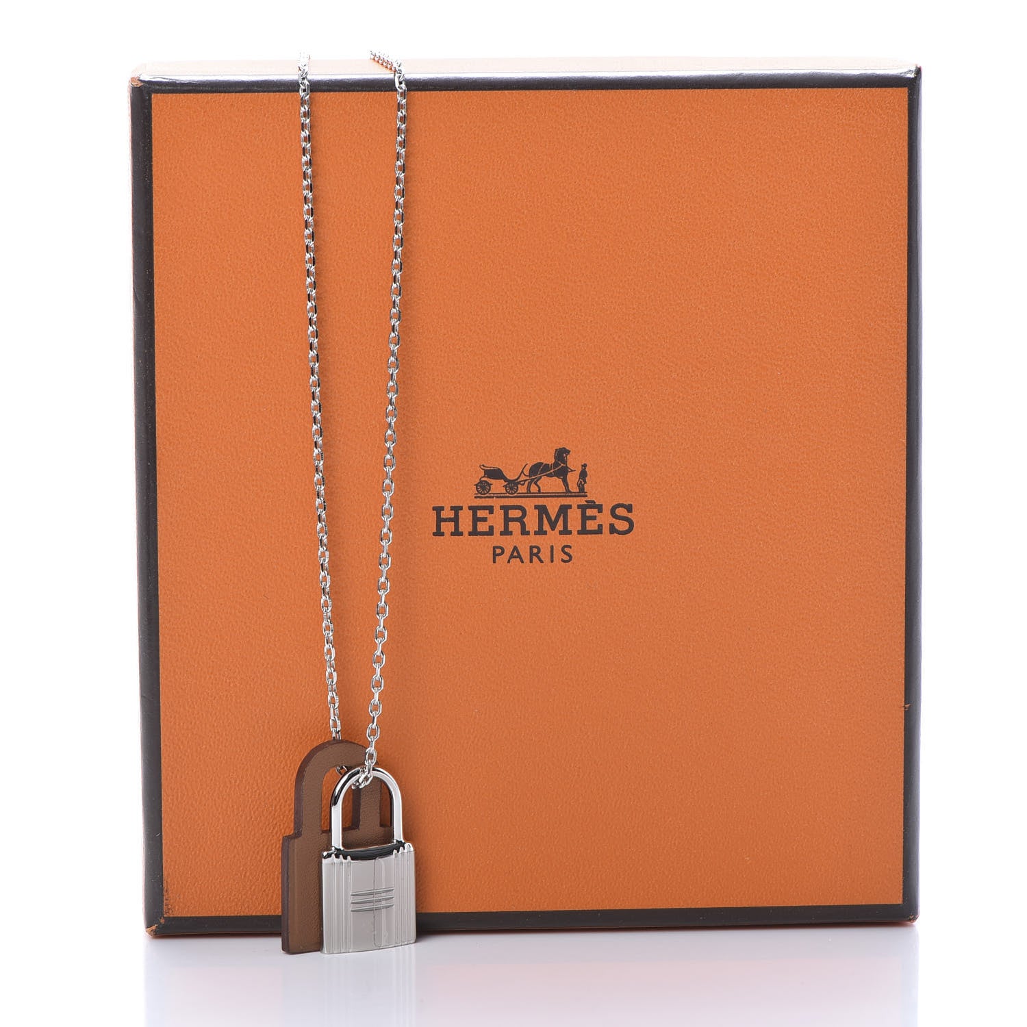 Hermes Swift O'Kelly Pendant Necklace Gold 7 of 7