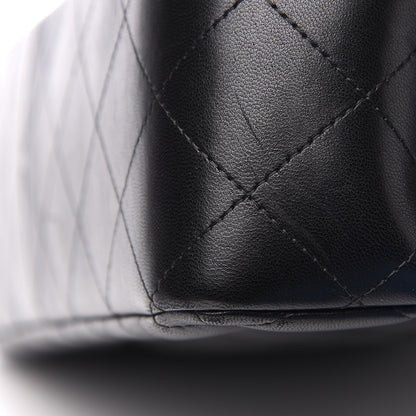 Chanel Lambskin Quilted Jumbo Double Flap Black 9 of 15
