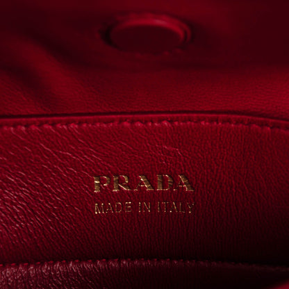 Prada Saffiano Cuir Medium Double Bag Caramel Fuoco 6 of 6