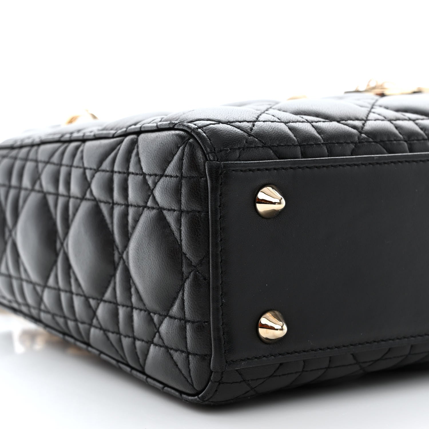 Christian Dior Lambskin Cannage Small My ABCDior Lady Dior Black 9 of 12