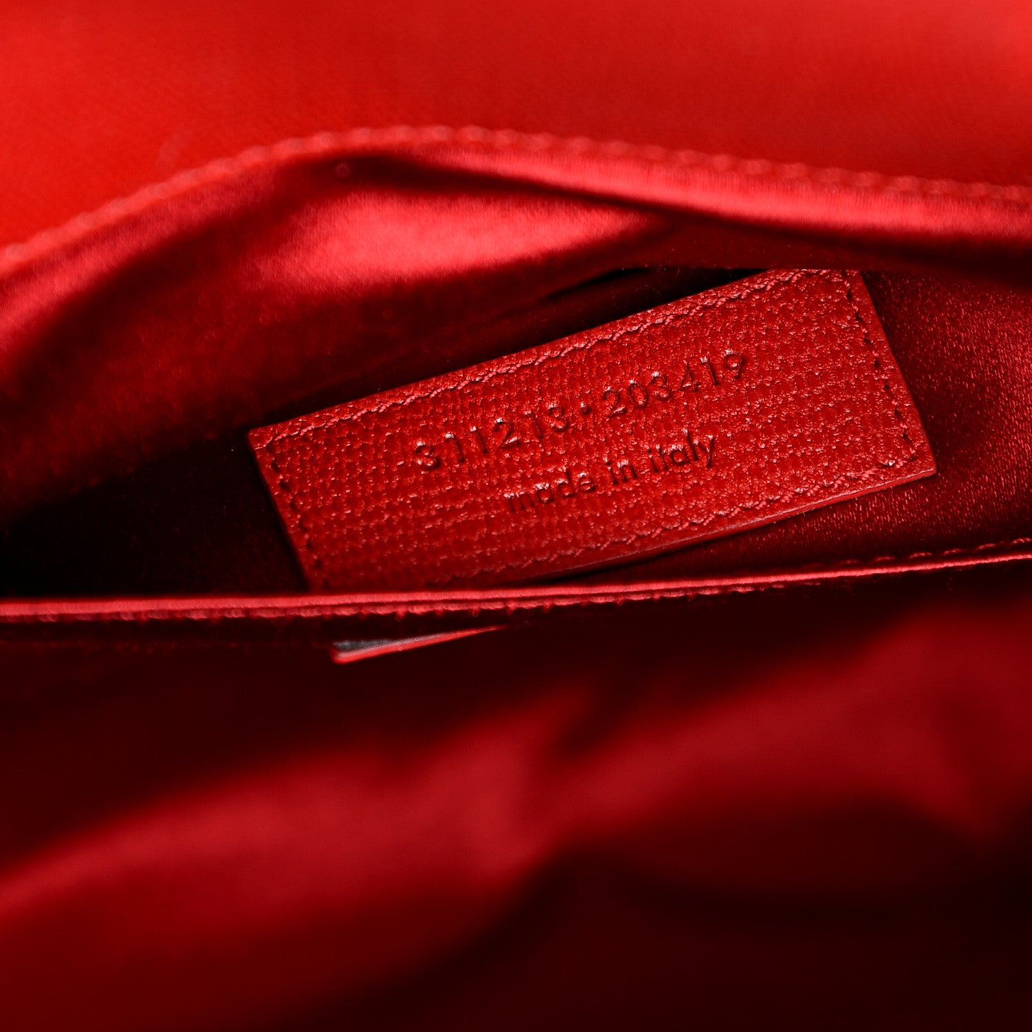 Saint Laurent Calfskin Classic Y Ligne Clutch Red 6 of 9