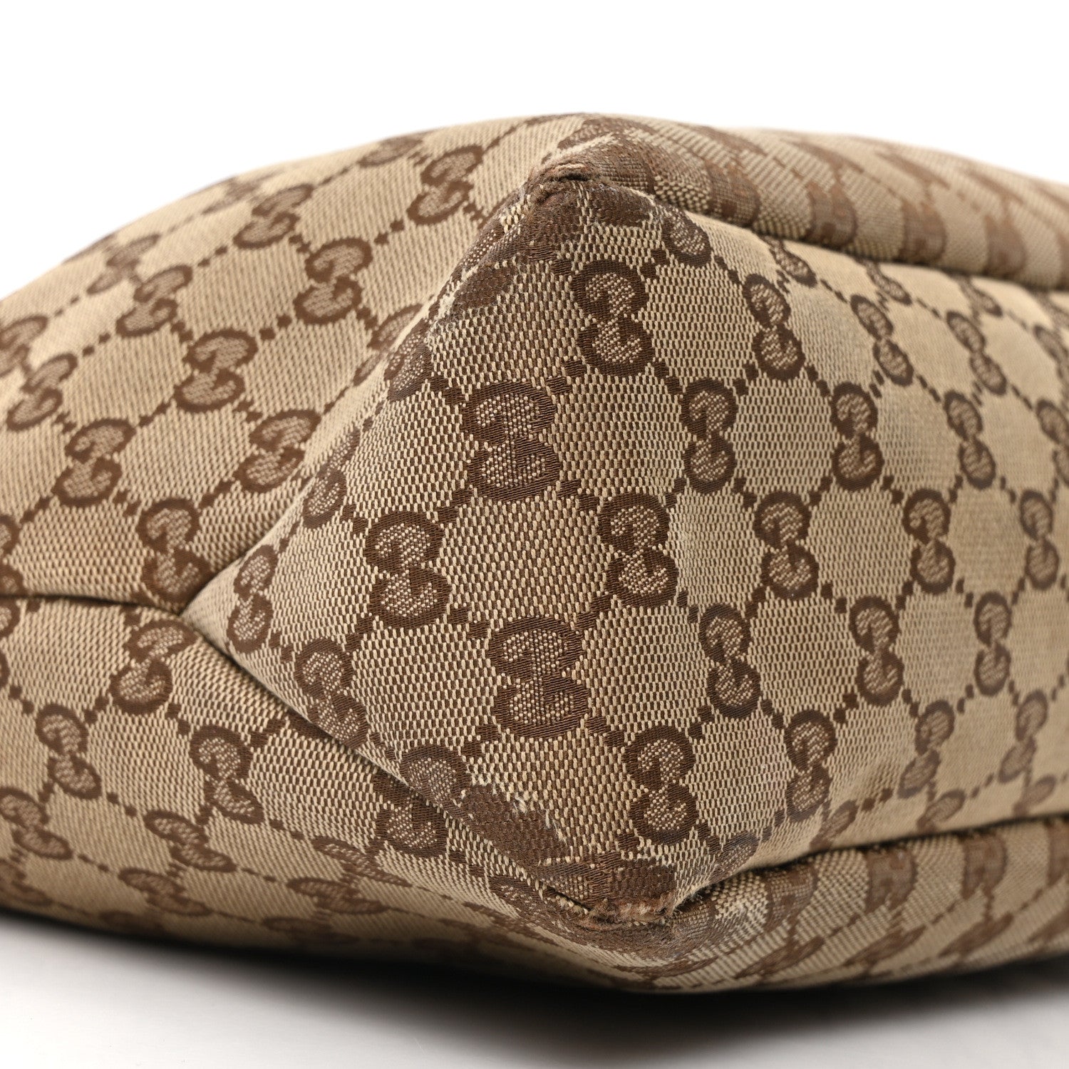 Gucci Monogram Medium Horsebit Chain Hobo Dark Brown 9 of 10