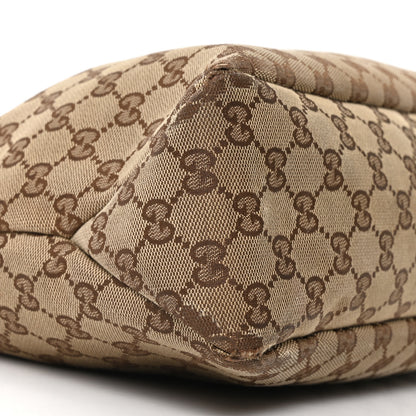 Gucci Monogram Medium Horsebit Chain Hobo Dark Brown 9 of 10