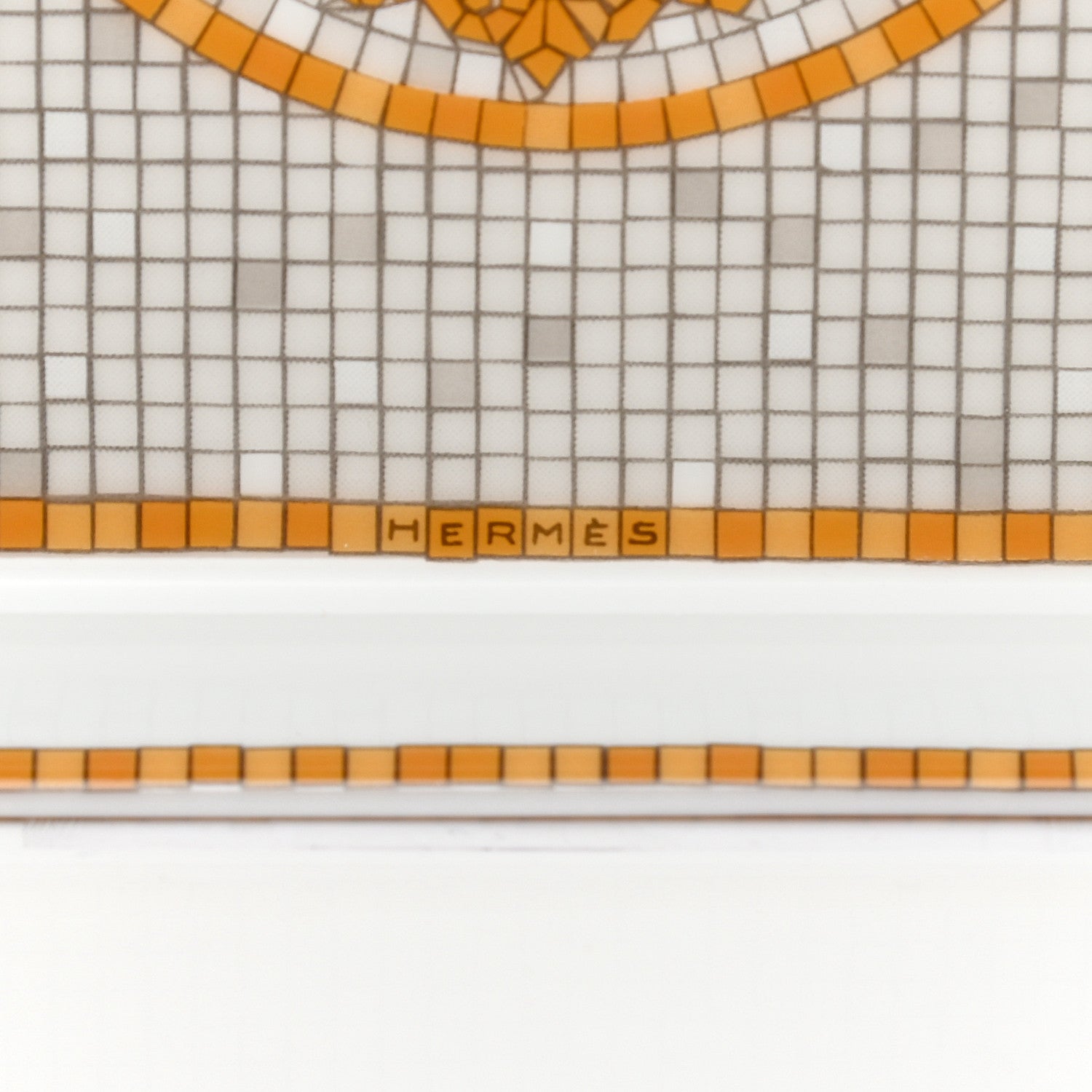 Hermes Porcelain Mosaique au 24 Gold Sushi Plate 4 of 7
