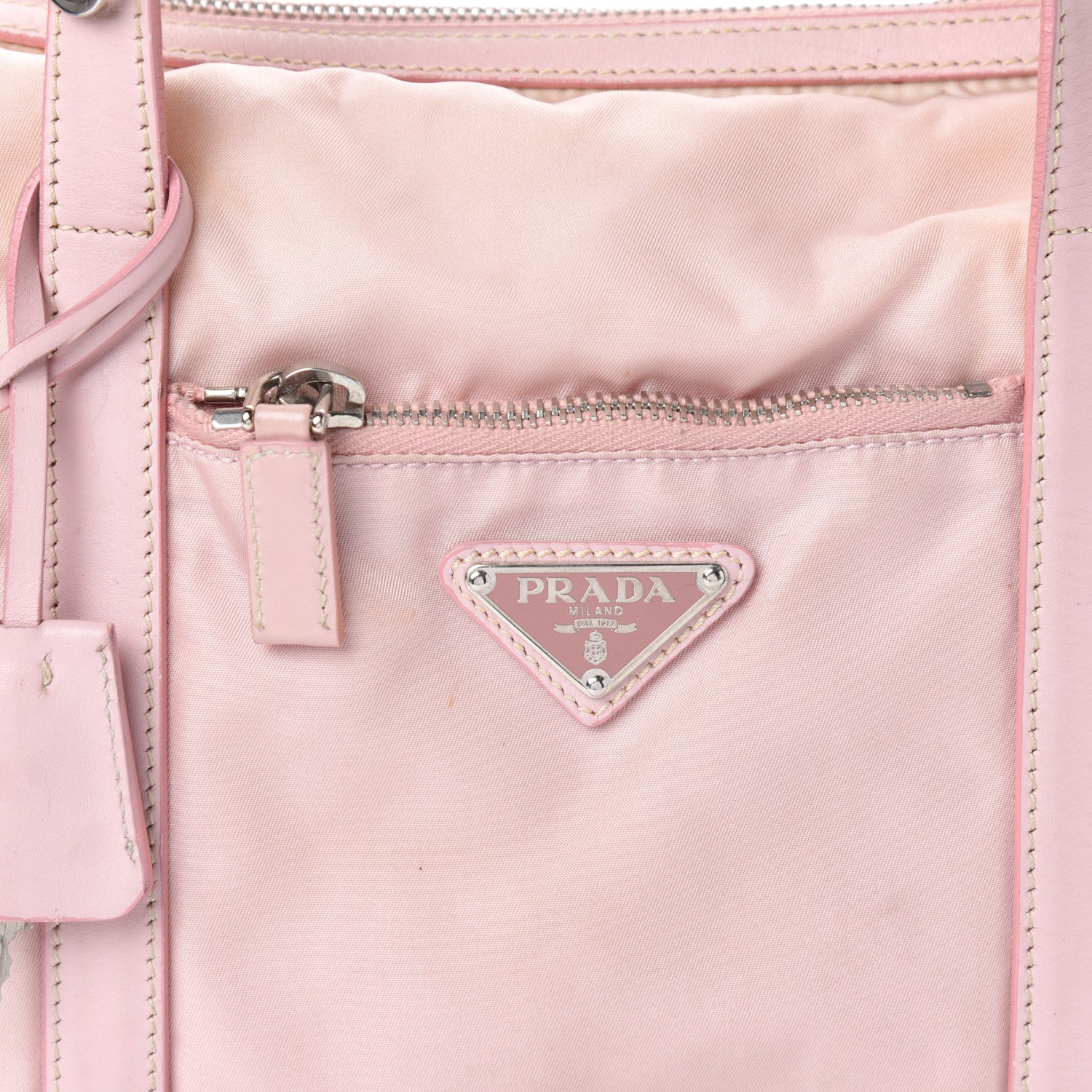 Prada Tessuto Nylon Shopping Satchel Alabastro 7 of 10