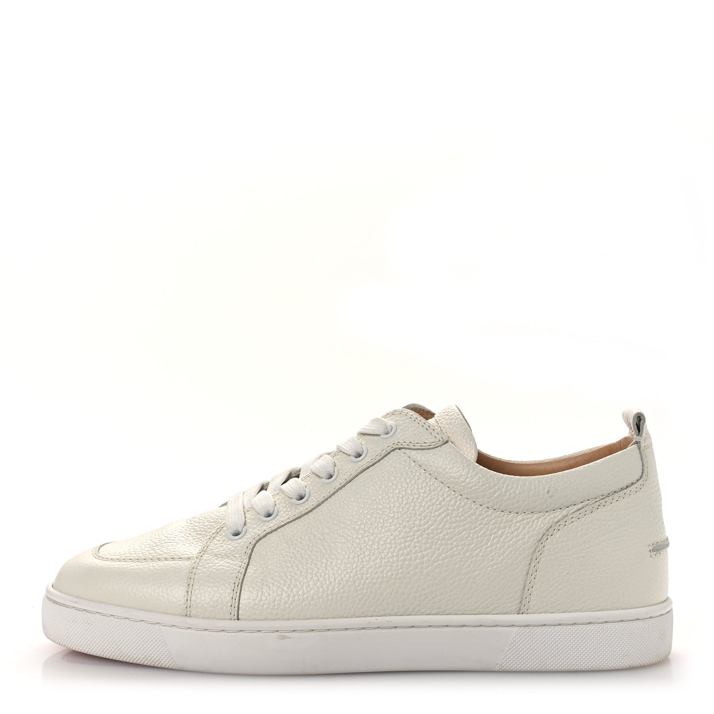 Grained Calfskin Rantulow Flat Sneakers 43.5 Latte